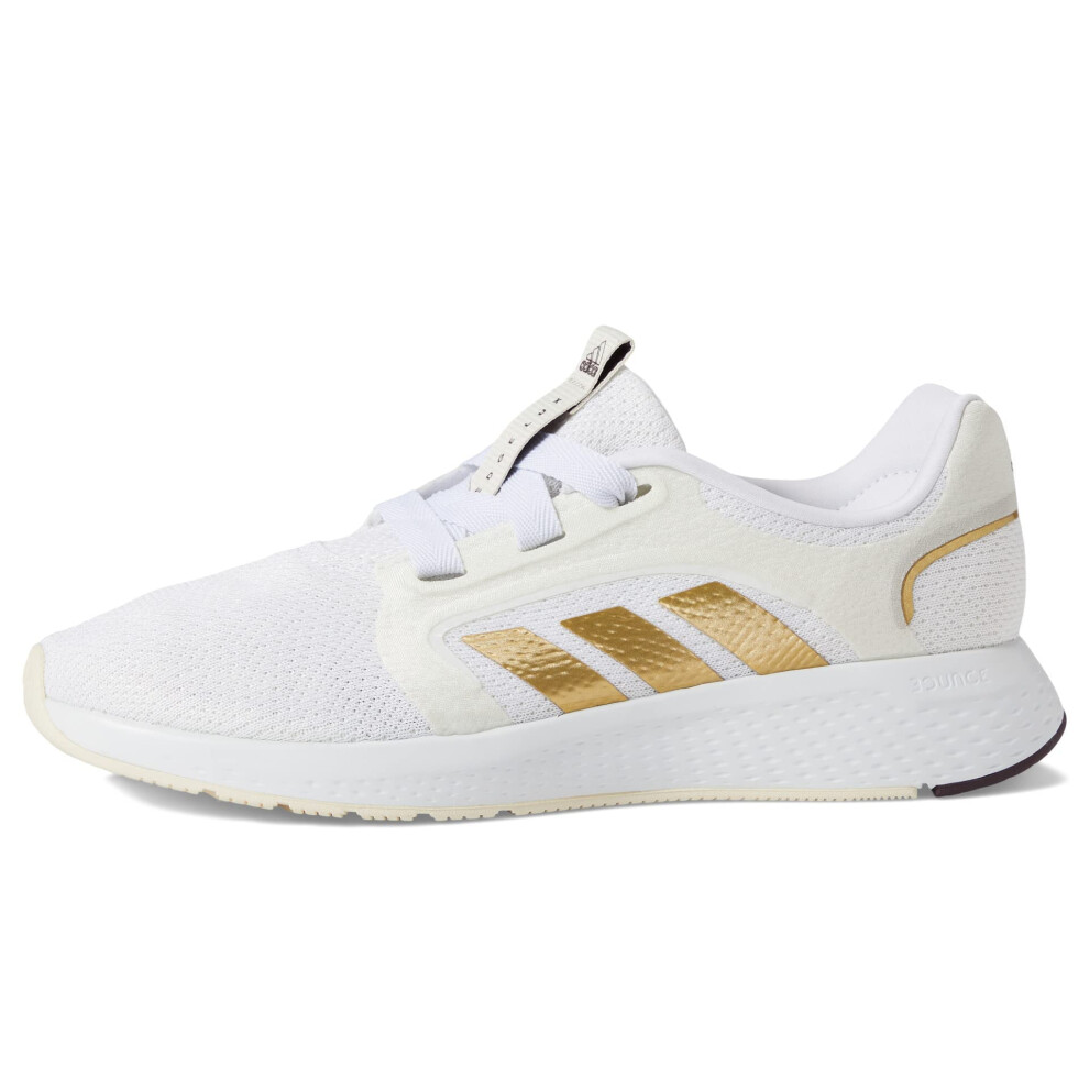 adidas Women's Edge Lux 5 Running Shoe  White/Matte Gold/Shadow Maroon