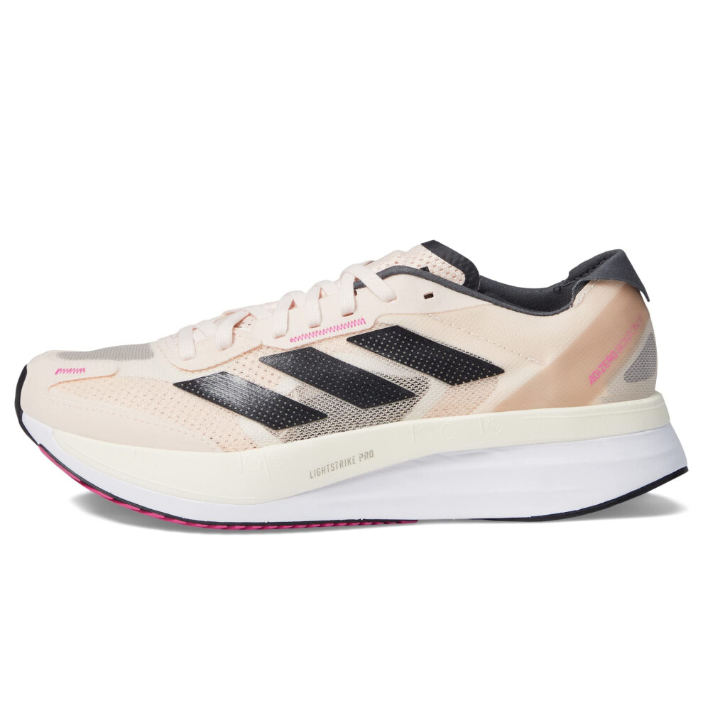 adidas Women's Adizero Boston 11 Running Shoe  Wonder Quartz/Carbon/Cr