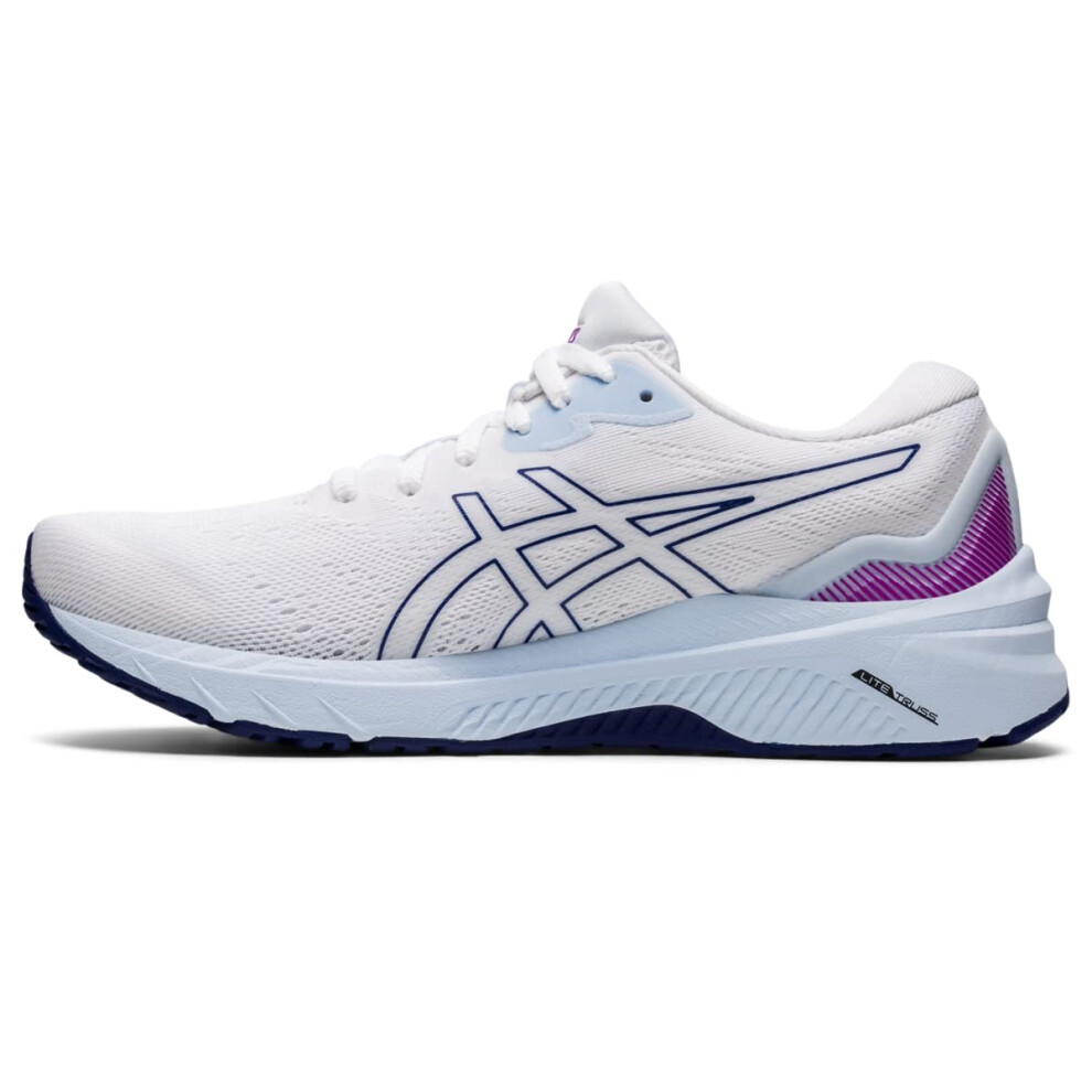 ASICS Women's GT-1000 11 Running Shoes  7  White/Dive Blue