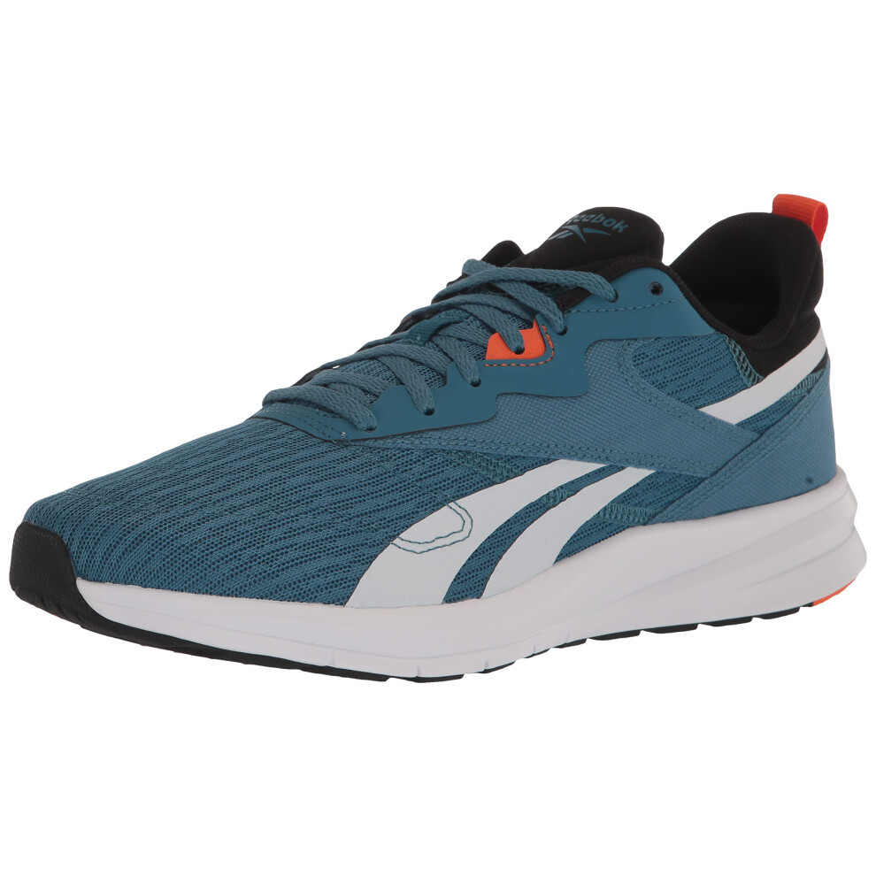 Reebok Men's Runner 4.0 Running Shoe  Steely Blue/Black/Smash Orange