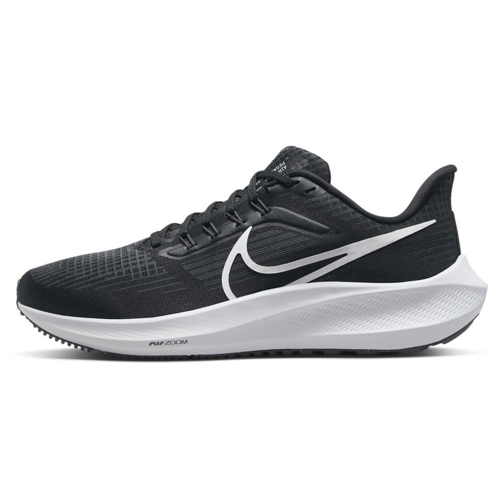 Nike Womens AIR Zoom Pegasus 39 Black/White-DK Smoke Grey