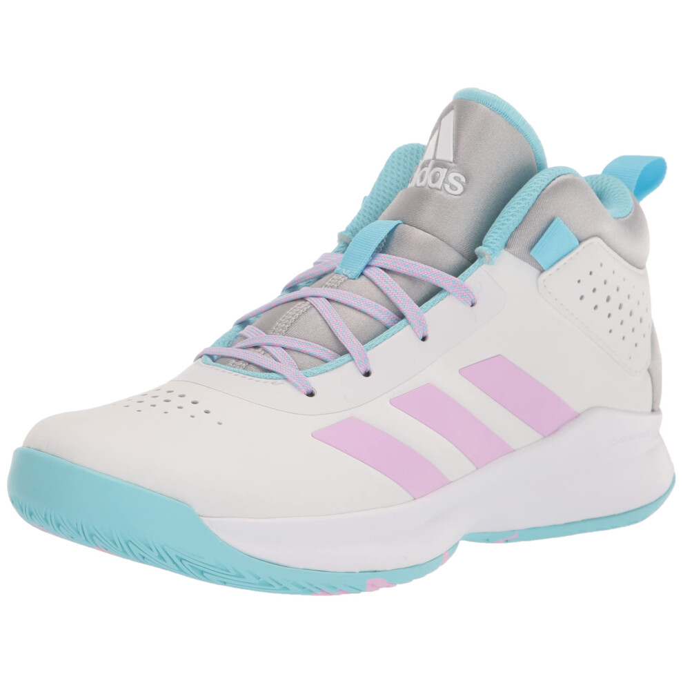 adidas Cross Em Up 5 Basketball Shoe  Dash Grey/Bliss Lilac/Grey (Wide