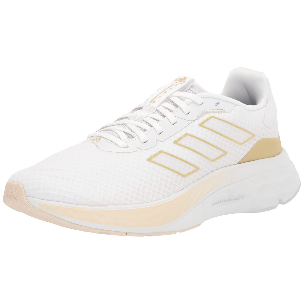 adidas Women's Runtheworld Running Shoe  White/Sandy Beige Metallic/Wo