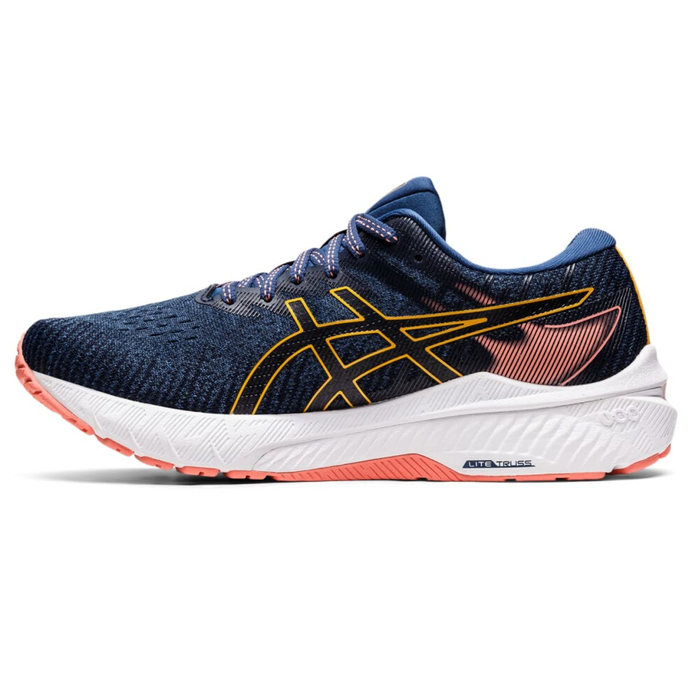 ASICS Women's GT-2000 10 Running Shoes  7.5  Midnight Blue/Tiger Yello