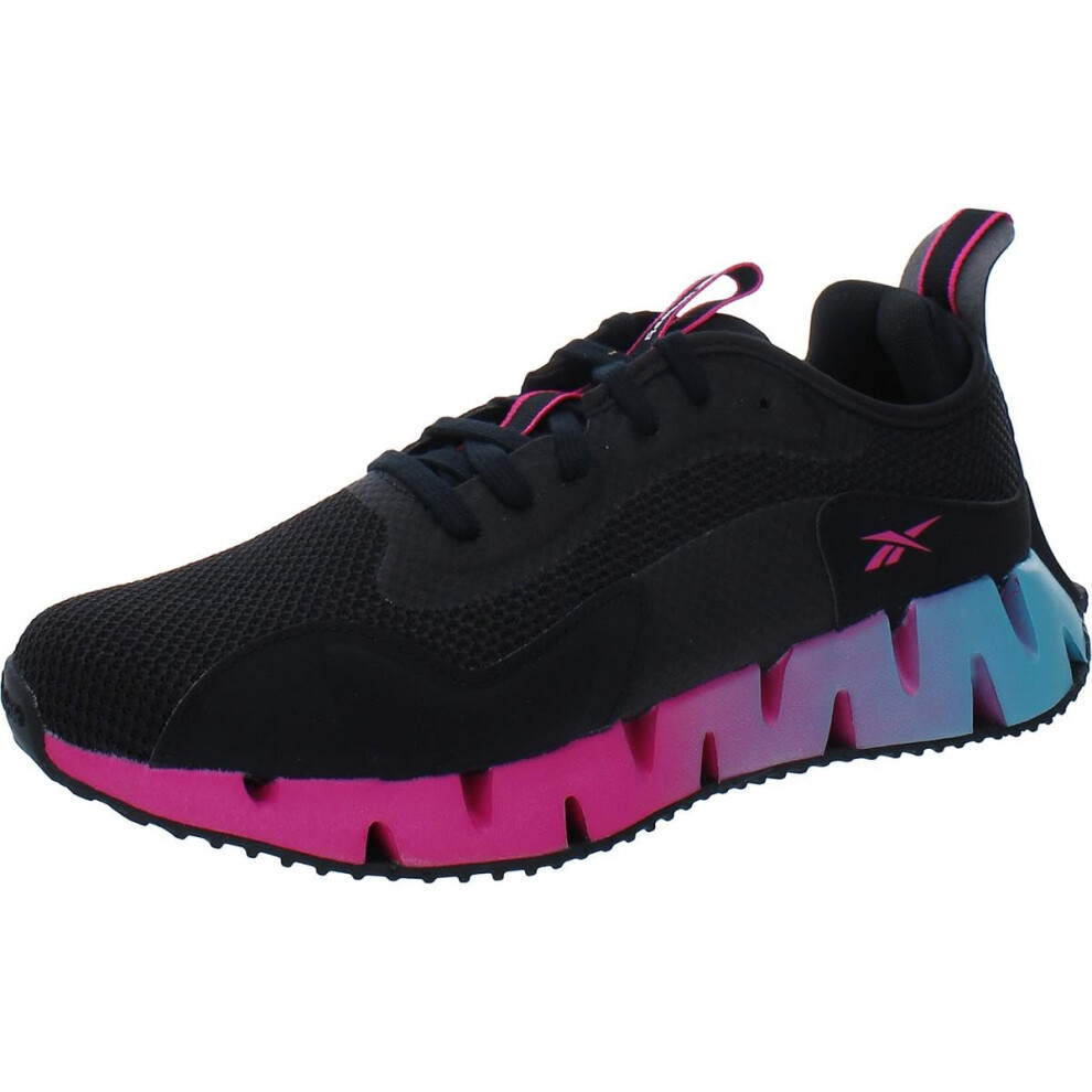 Reebok Women's Zig Dynamica Sneaker  Black/Proud Pink  7