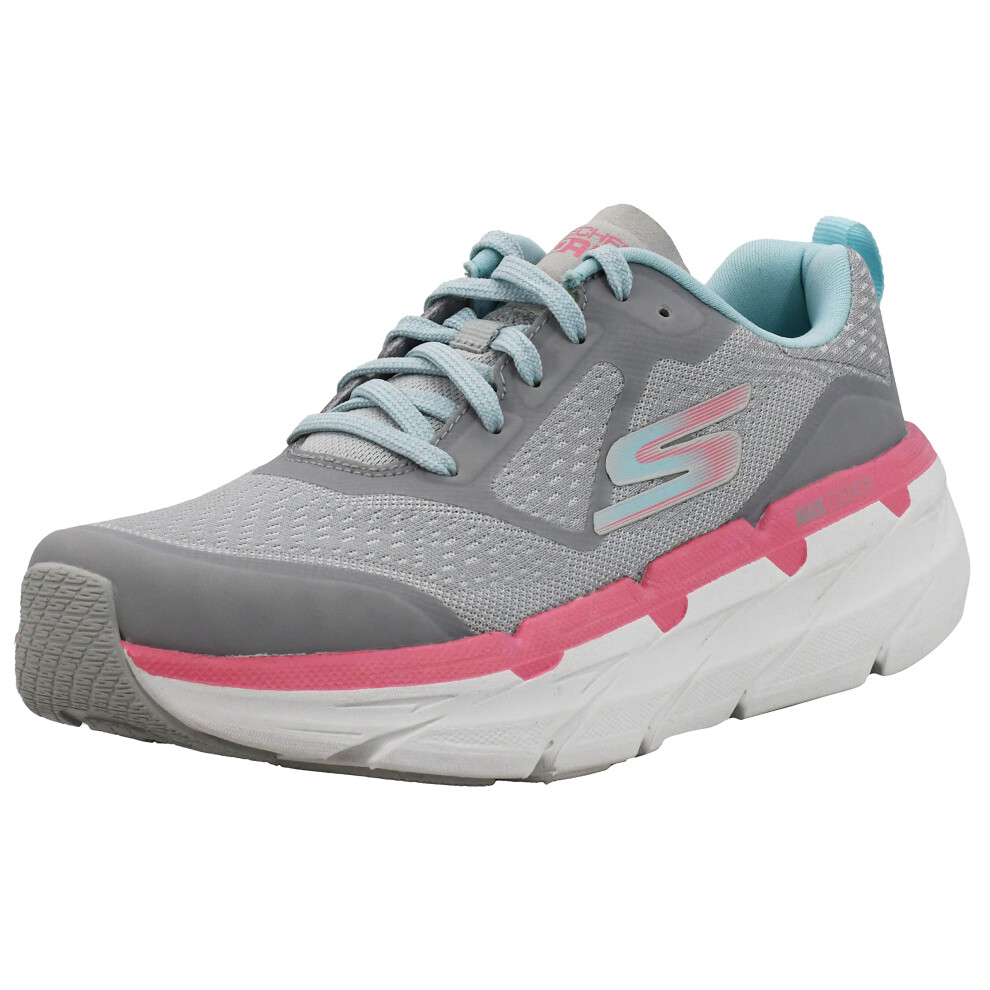 Skechers Women's Max Cushion-17690 Sneaker  Grey/Pink  8 M