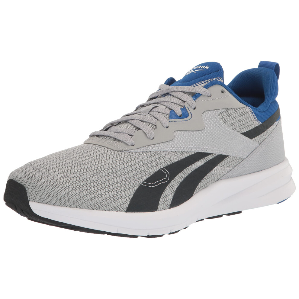 Reebok Men's Runner 4.0 Running Shoe  Pure Grey/Vector Blue  8.5