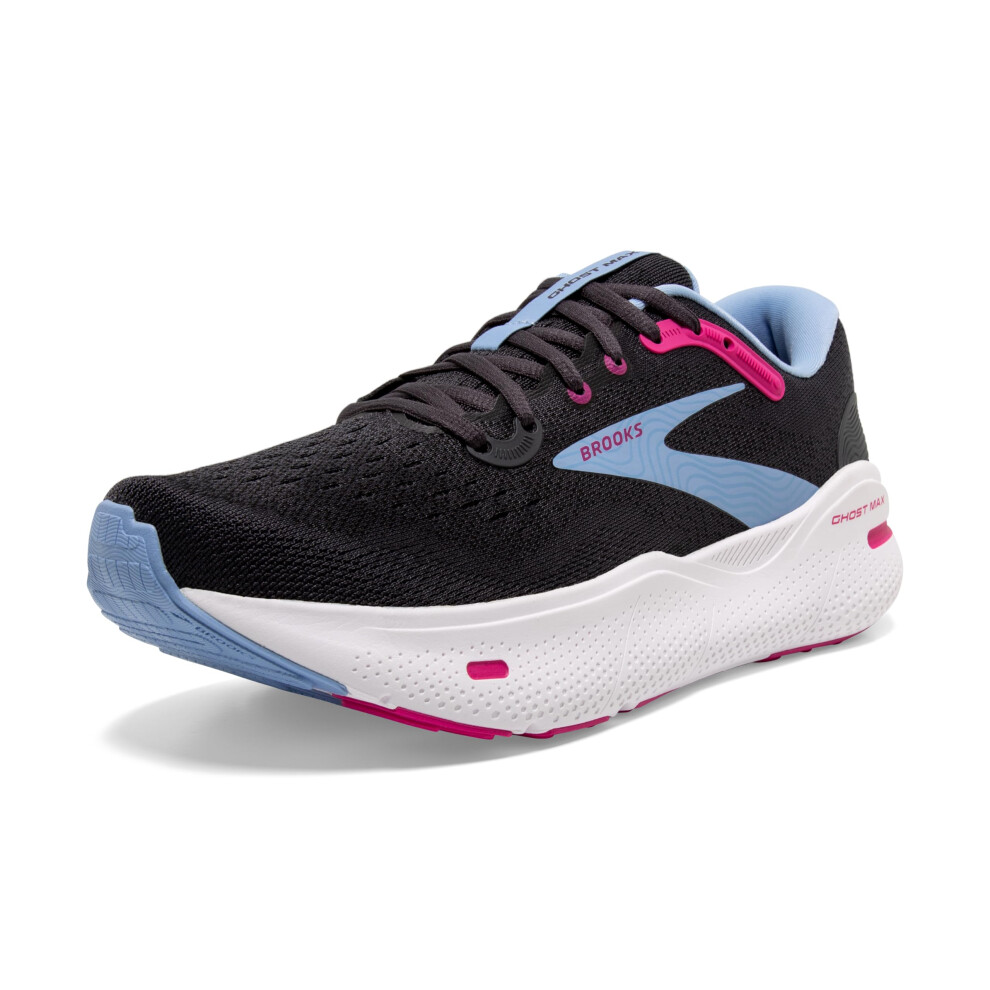 Brooks Womens Ghost Max Cushion Neutral Running & Walking Shoe - Ebony