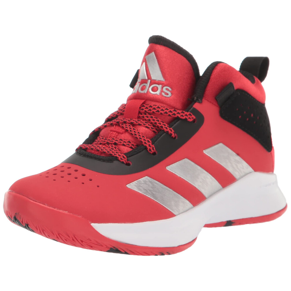 adidas Cross Em Up 5 Basketball Shoe  Vivid Red/Silver Metallic/Black