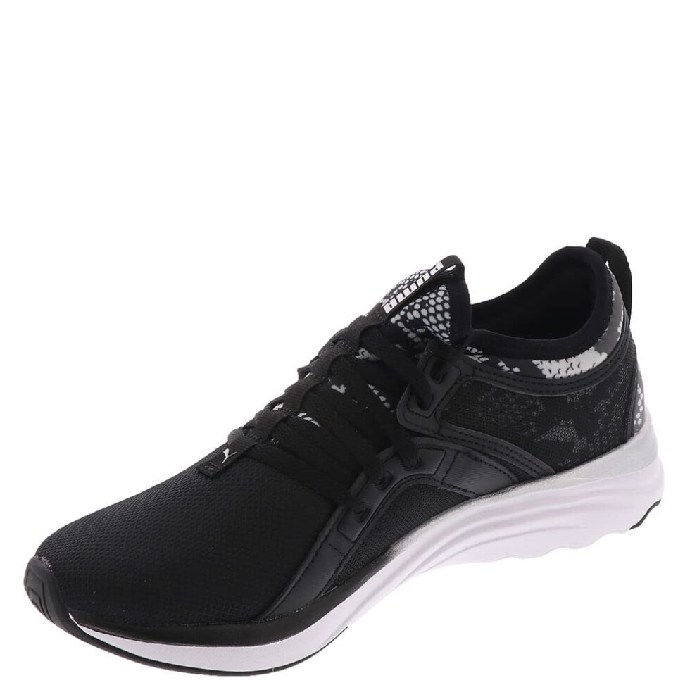 PUMA Softride Sophia Snake Womens Sneaker 10 BM US BlackMetallic Silve