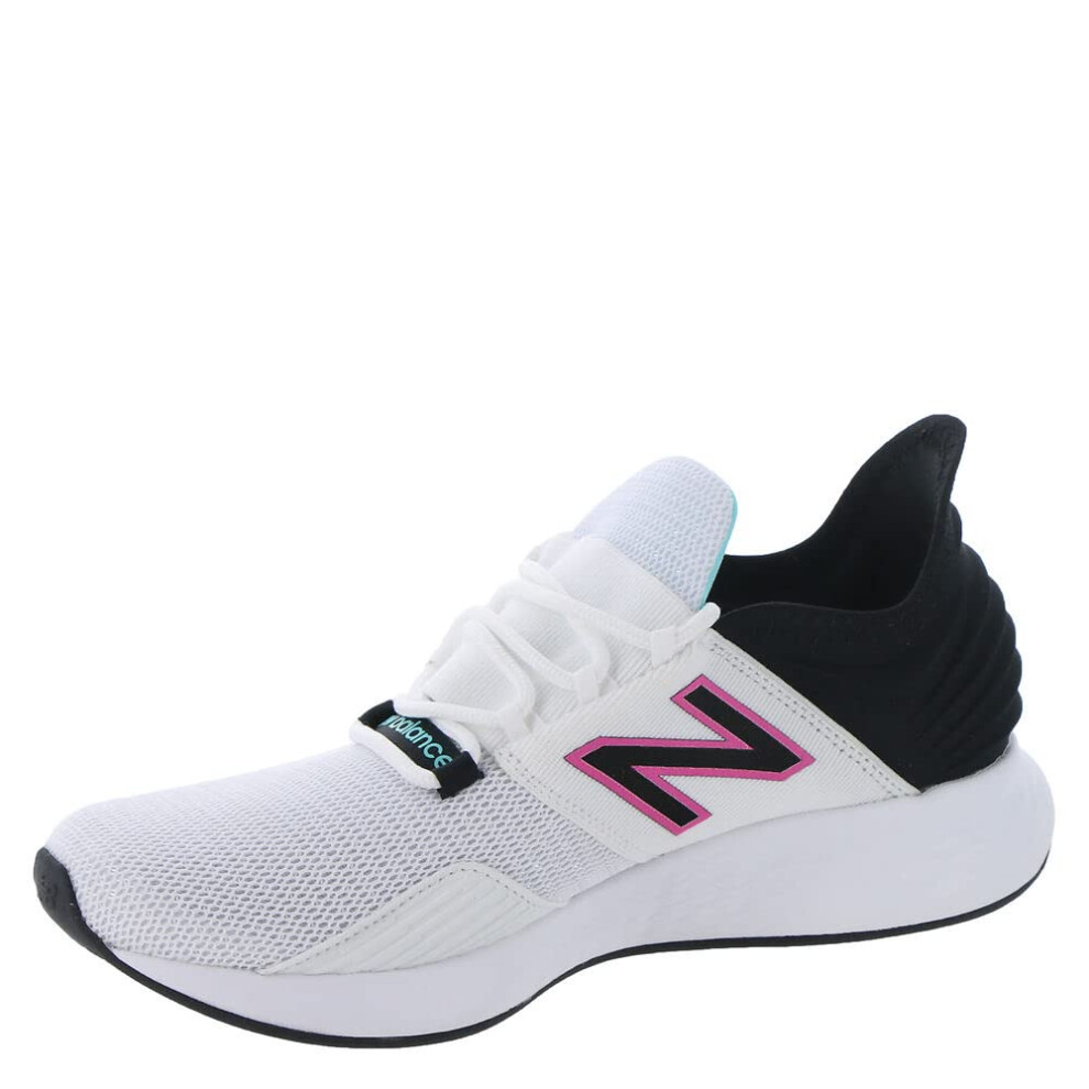 New Balance Women's Fresh Foam Roav V1 Running Shoe  White/Black/Surf