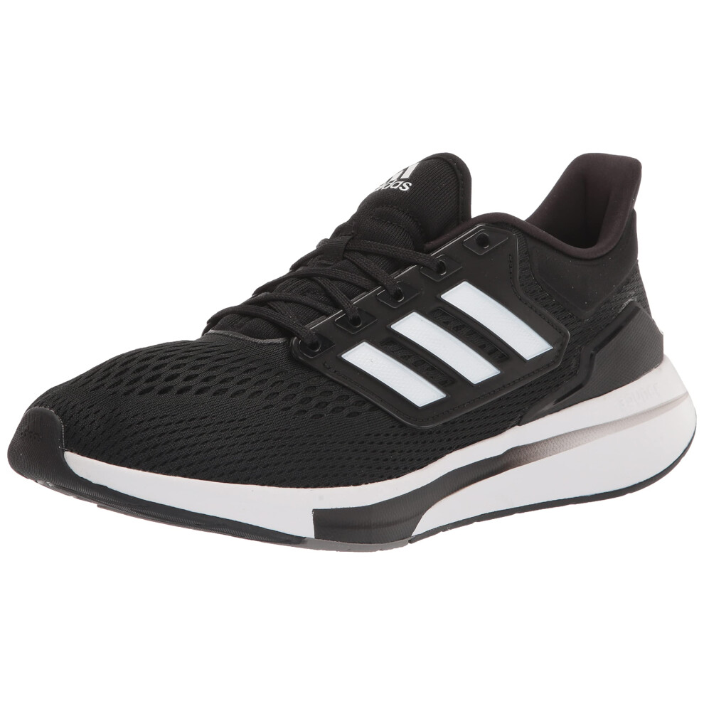 adidas Men's EQ21 Running Shoe  Black/White/Grey  13