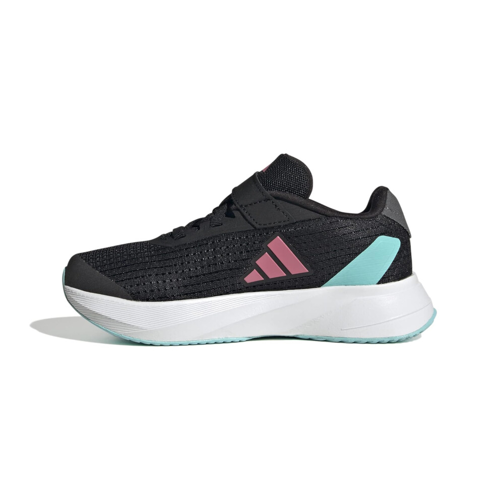 adidas Duramo SL Elastic Lace Sneaker  Core Black/Pink Fusion/White  6