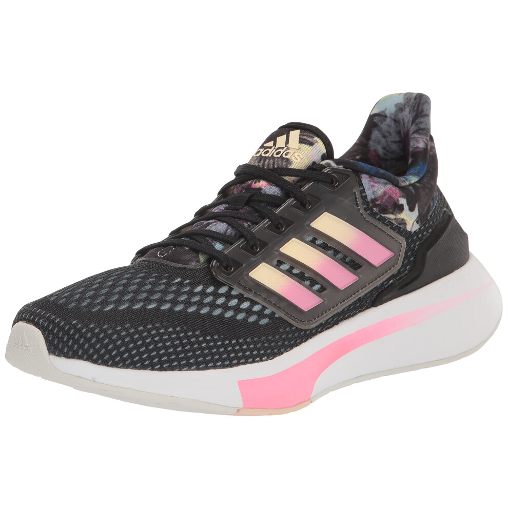 adidas Women's EQ21 Running Shoe  Core Black/Bliss Orange/Bliss Pink