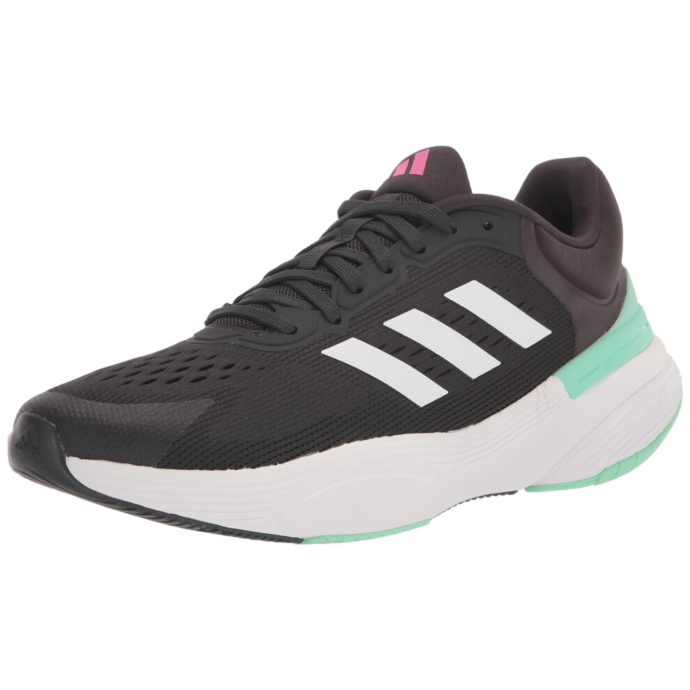 adidas Women's Response Super 3.0 Sneaker  Carbon/White/Pulse Mint  8