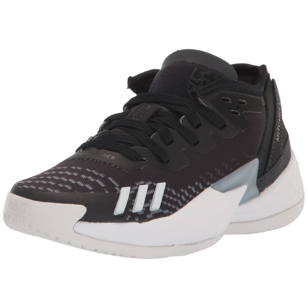 adidas D.O.N. Issue 4 Basketball Shoe  Core Black/White/Carbon  13 US