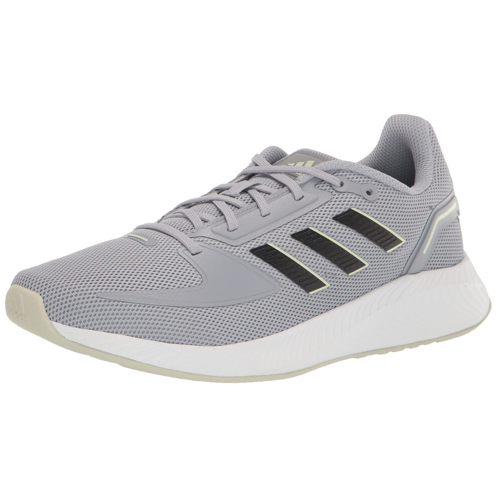 adidas Women's Runfalcon 2.0 Running Shoe  Halo Silver/Black/Linen Gre