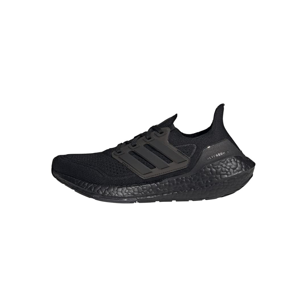 adidas Women's Ultraboost 21 Running Shoes  Black/Black/Black  5