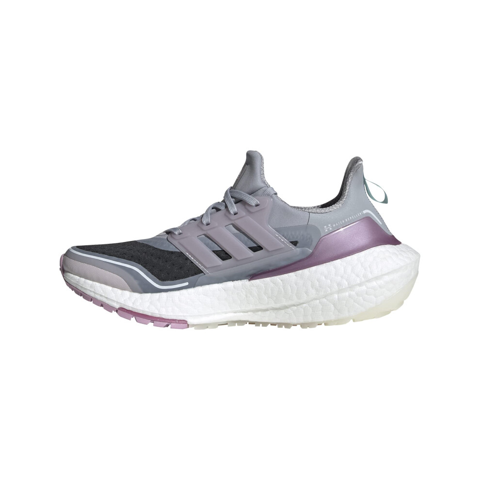 adidas Women's Ultraboost 21 Running Shoe  Halo Silver/Ice Purple/Rose