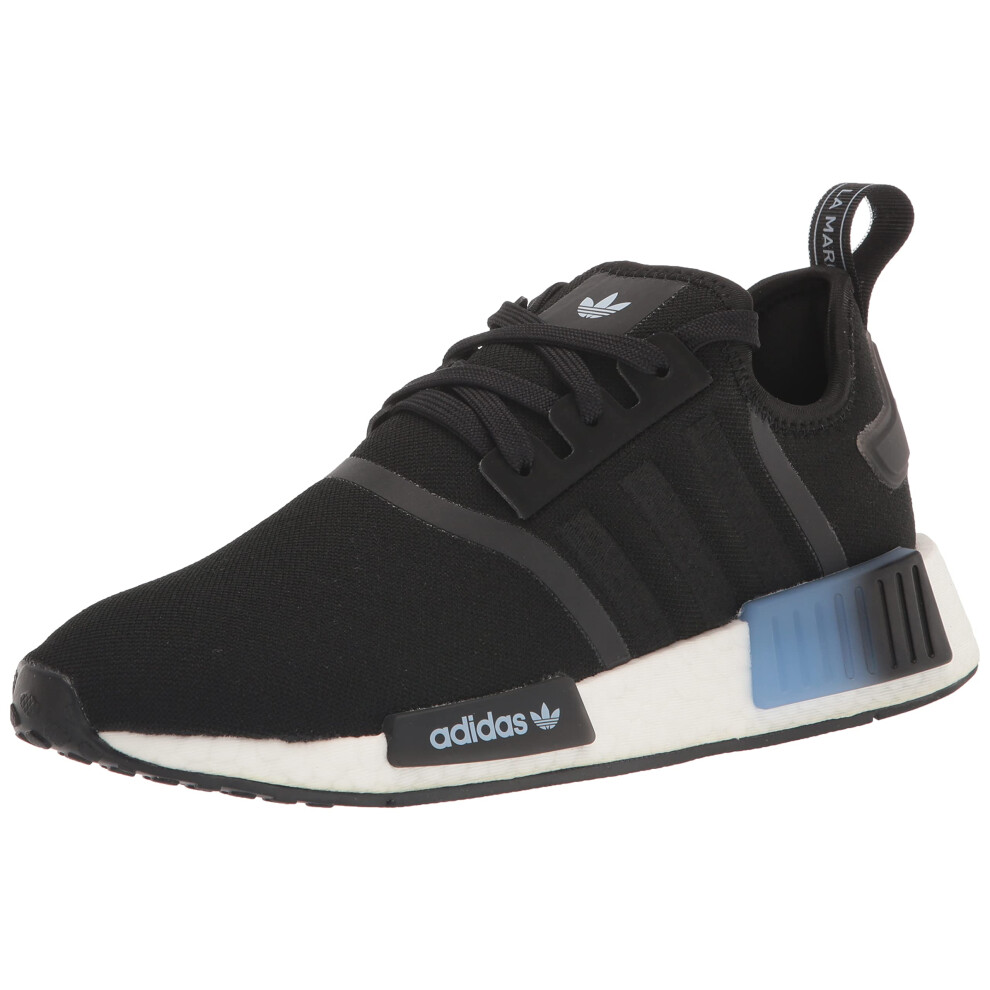 adidas Originals Women's NMD_R1 Sneaker  Black/White/Blue Dawn  9.5