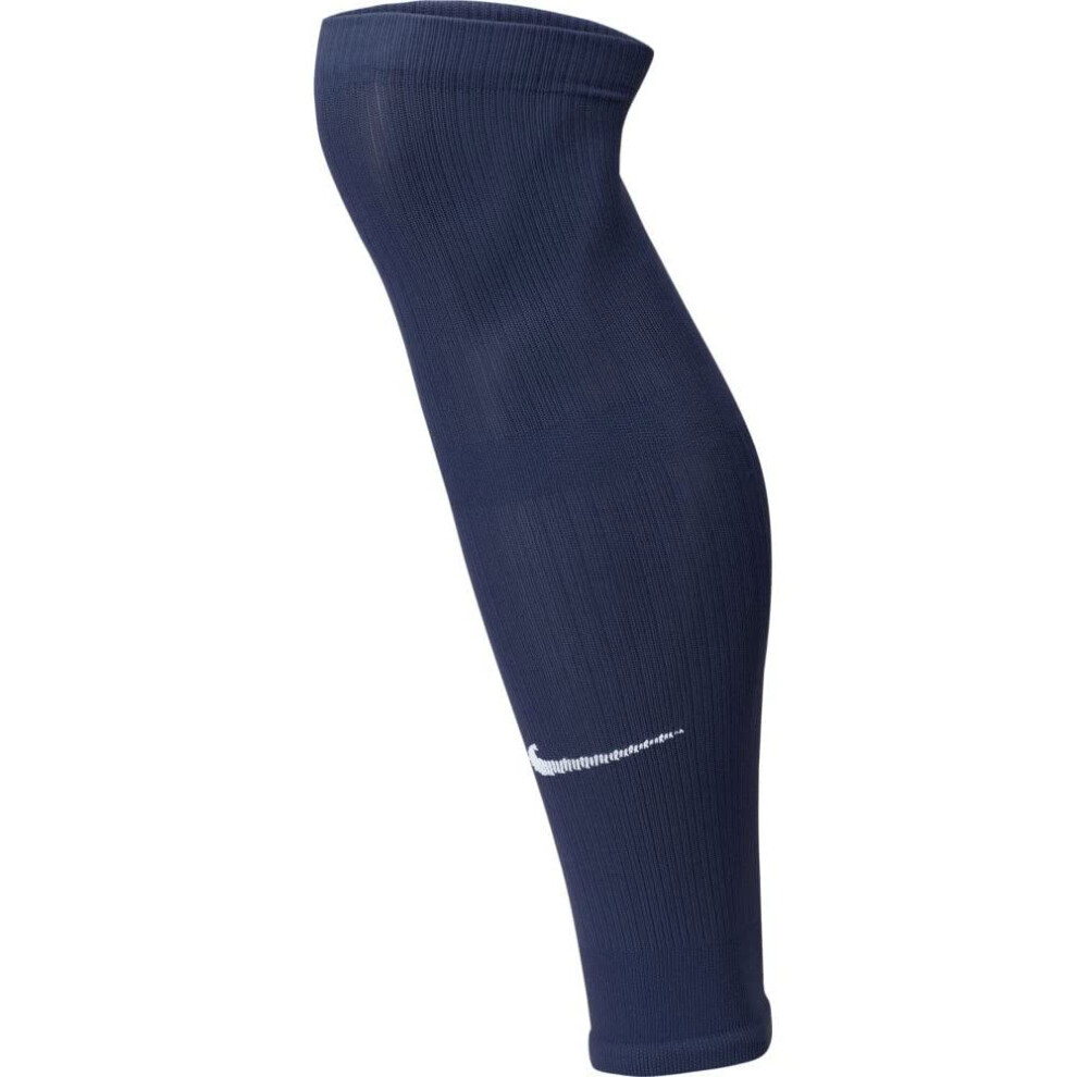 NIKE Standard Football Leg Sleeve  Midnight Navy/White  X-Large