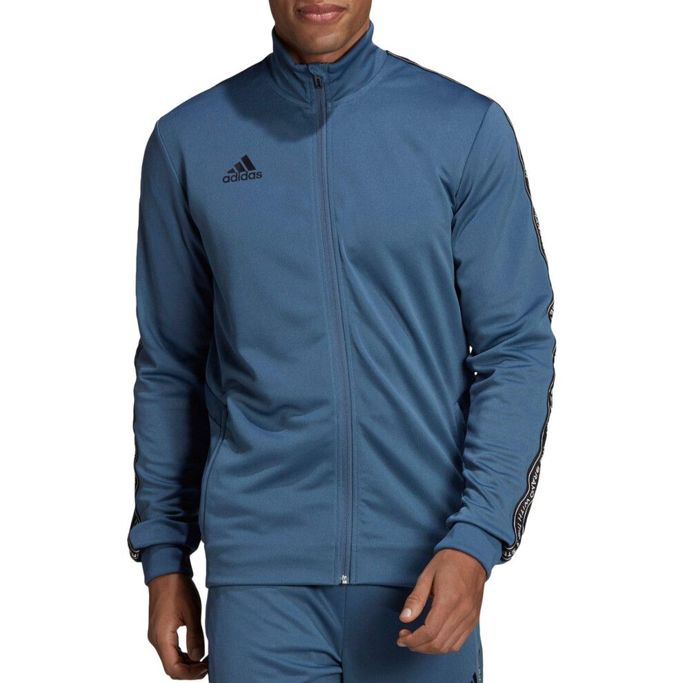 adidas Men's Tiro 19 Soccer Track Jacket (Tech Ink/Black  Medium)