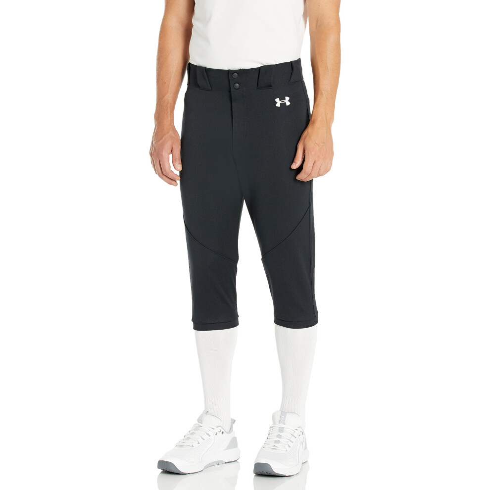 Under Armour Men's Utility Baseball Knicker 22  (001) Black / / White