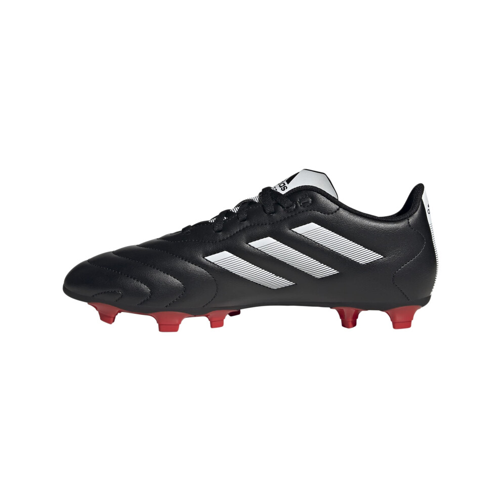 adidas Unisex Goletto VIII Firm Ground Soccer Shoe  Black/White/Red  6