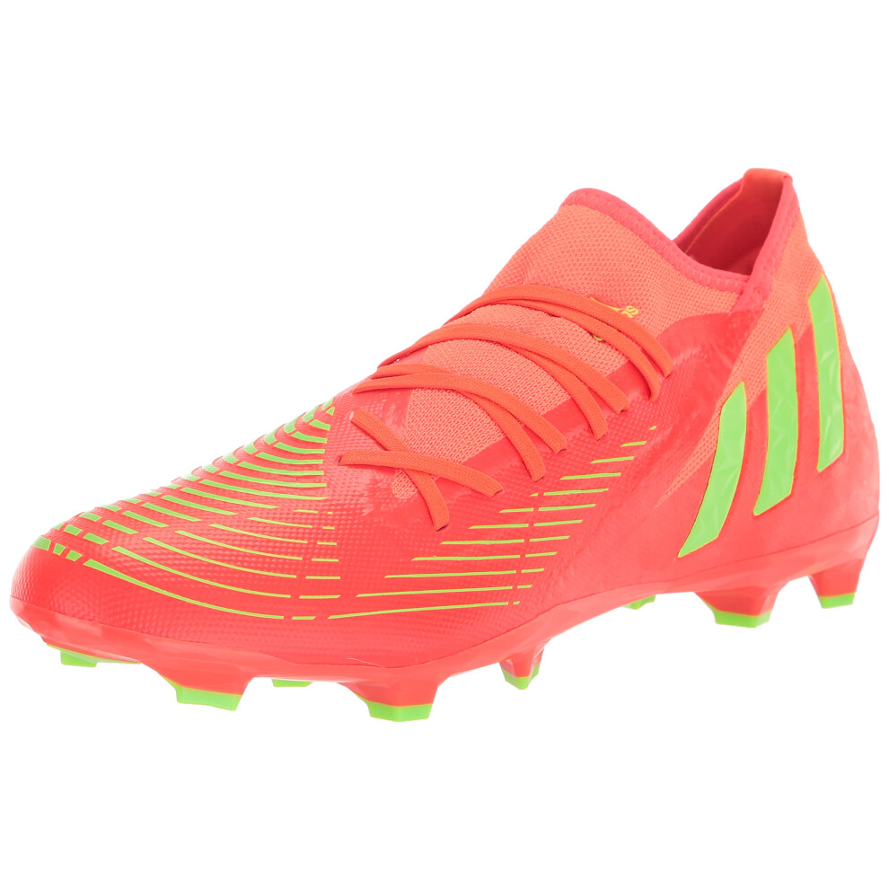 adidas Unisex Edge.3 Predator Firm Ground Soccer Shoe  Solar Red/Solar