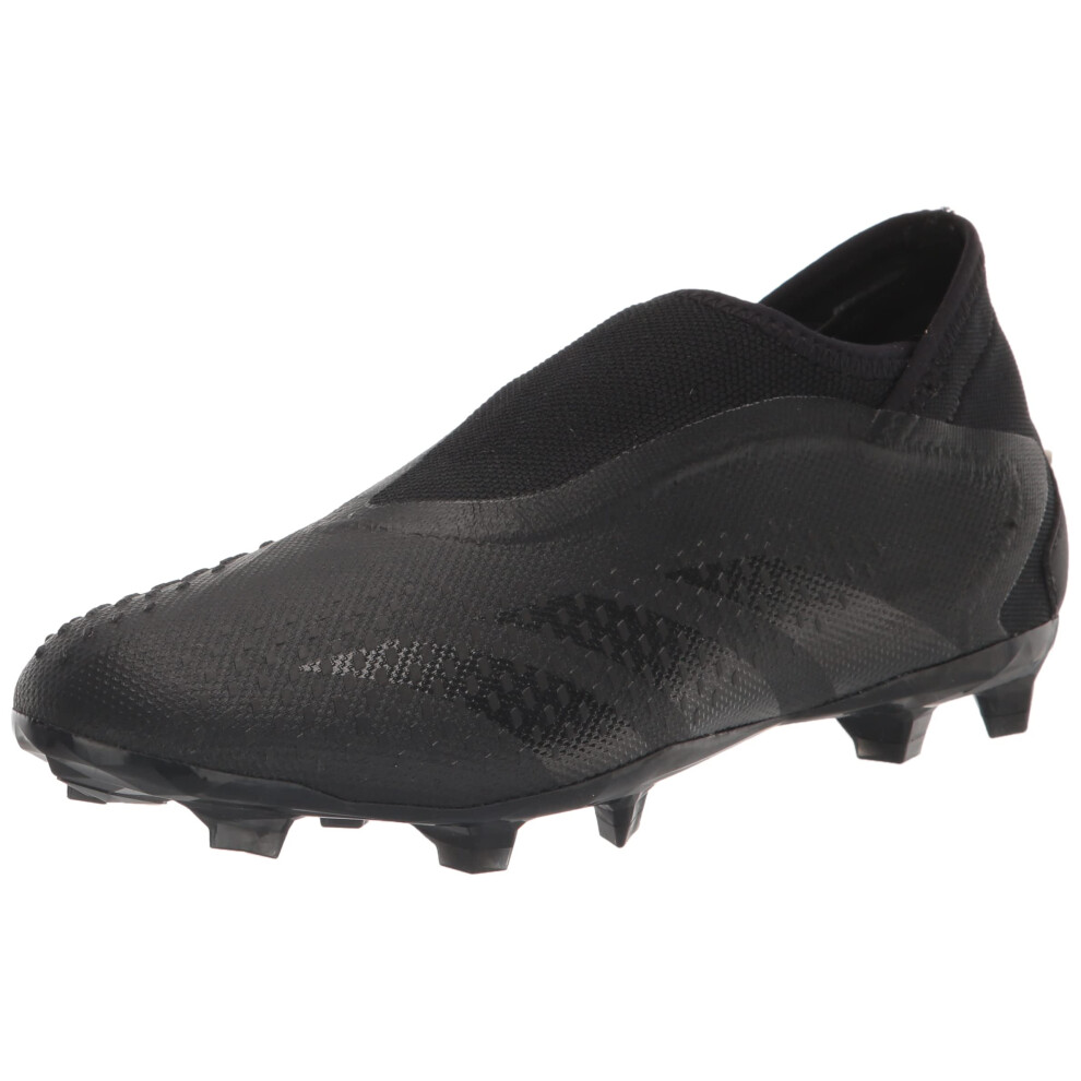 adidas Unisex Predator Accuracy.3 Firm Ground Soccer Shoe  Black/Black