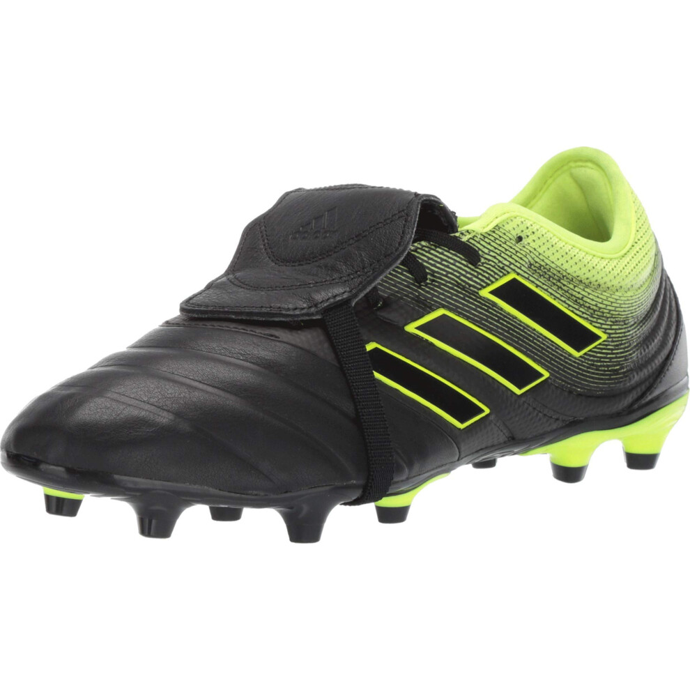 adidas Men's Copa Gloro 19.2 Firm Ground  Black/Black/Solar Yellow  7.