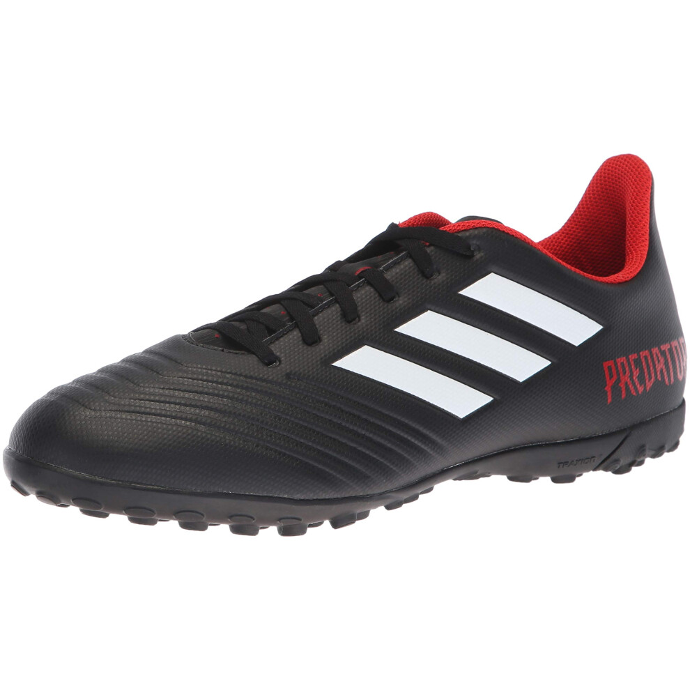 adidas Predator Tango 18.4 Turf Soccer Shoe (mens) Black/White/Red 8