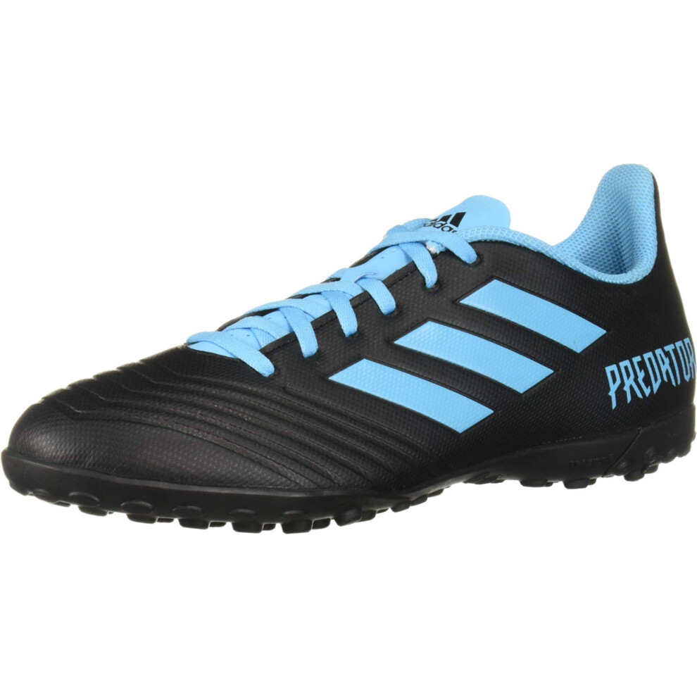 adidas Predator 19.4 Turf Soccer Shoe (mens) Black/Bright Cyan/Solar Y