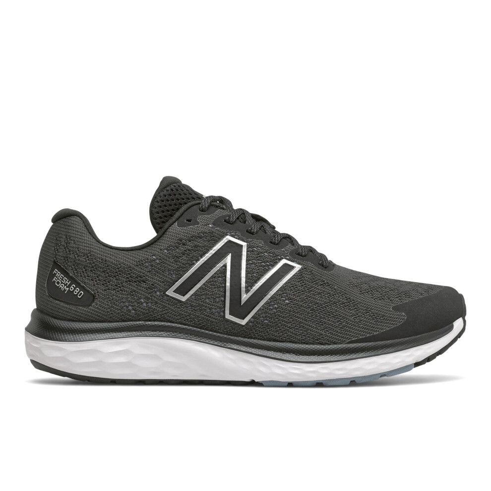 New Balance mens 680 V7 Running Shoe 8 Black/Star Glo