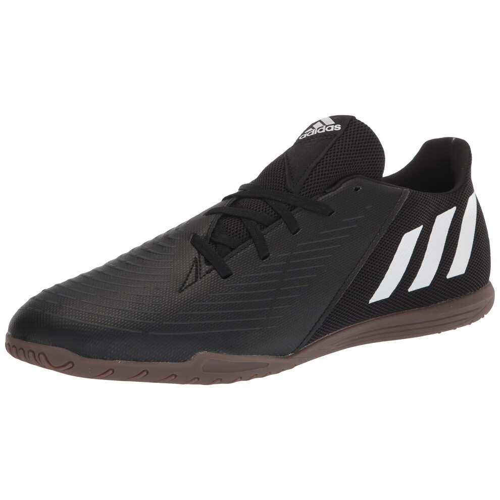 adidas Unisex Predator Edge.4 Indoor Sala Soccer Shoe  Core Black/Whit