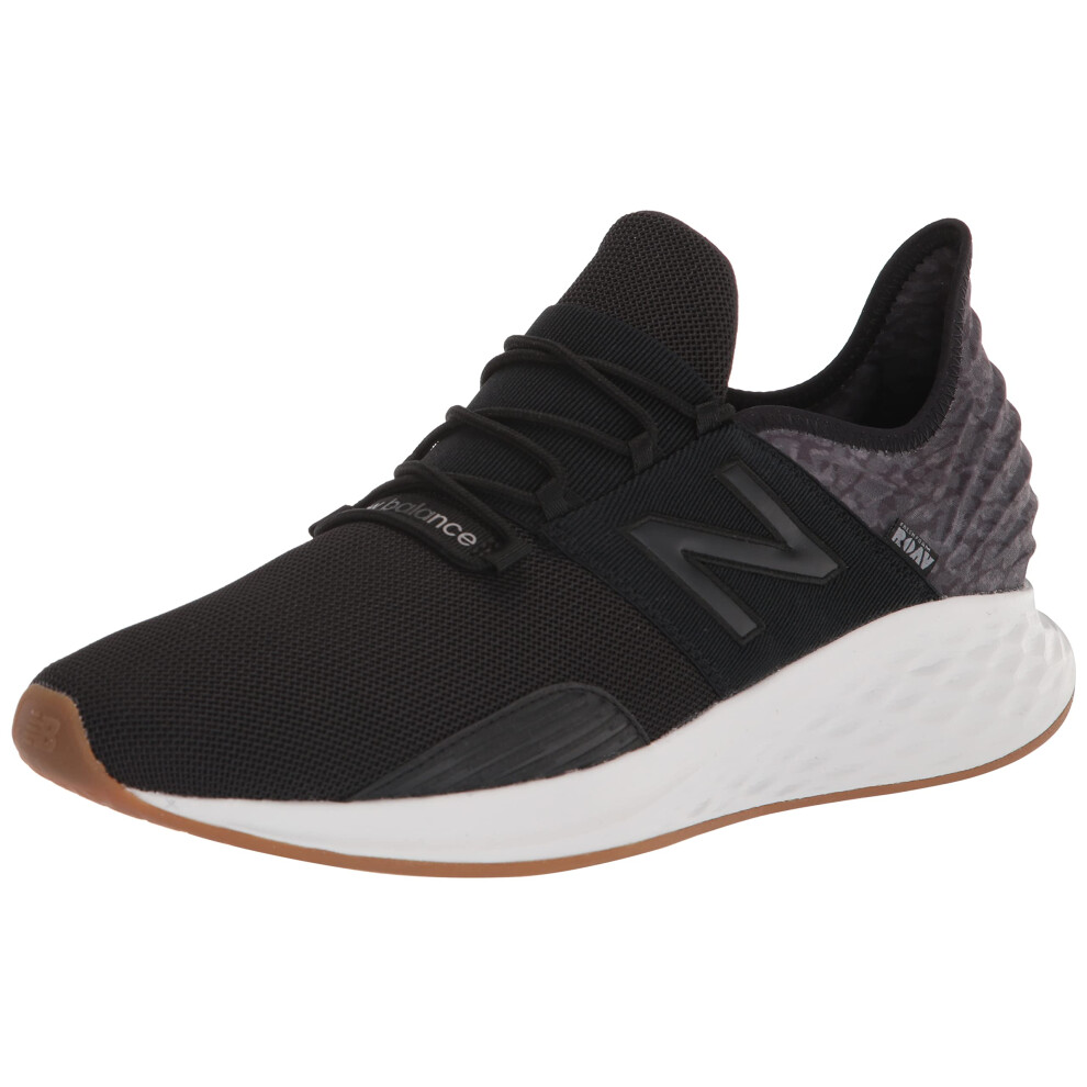 New Balance Men's Fresh Foam Roav V1 Running Shoe  Black/Grey  7 Wide