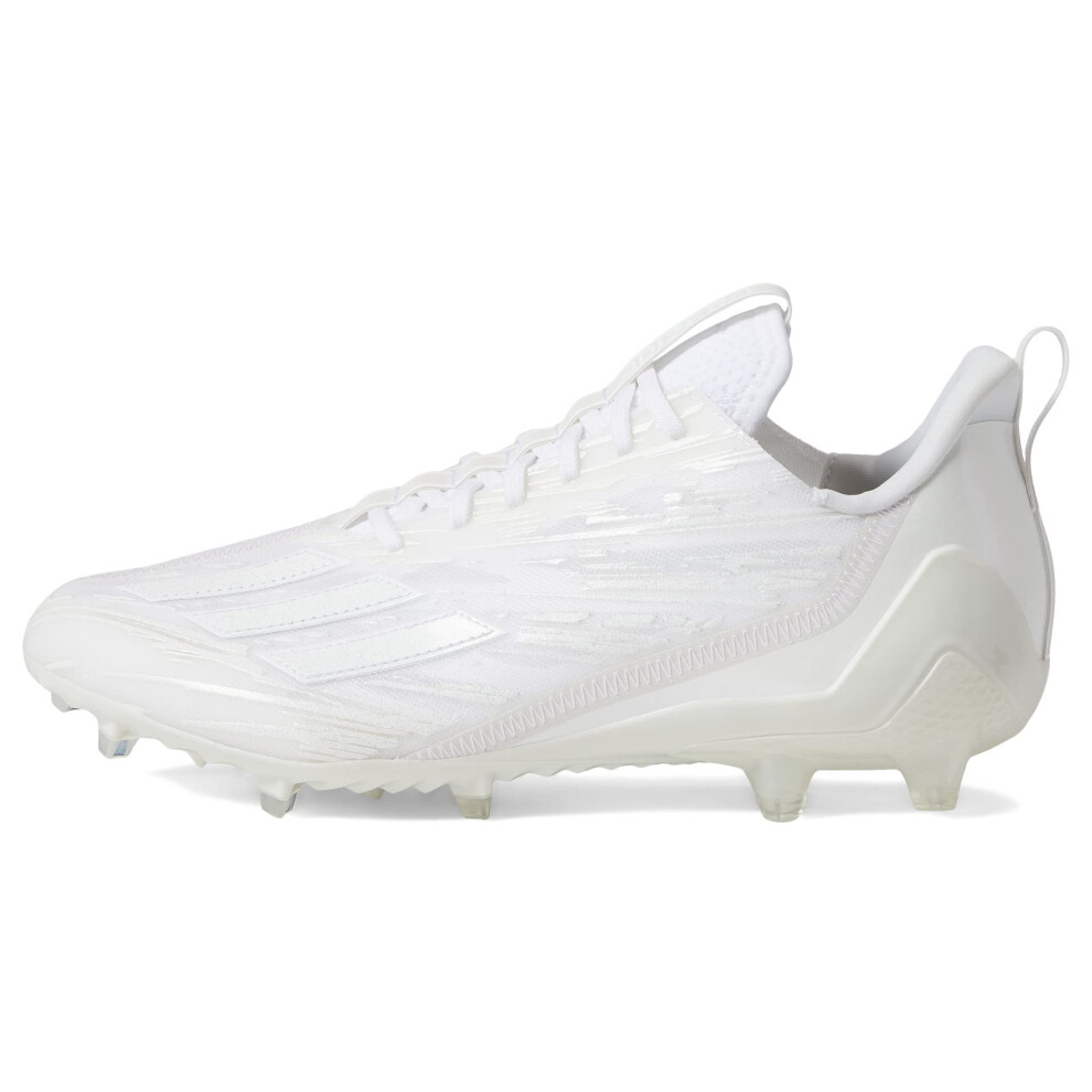 adidas Men's Adizero Football Shoe  White/White/White  9.5