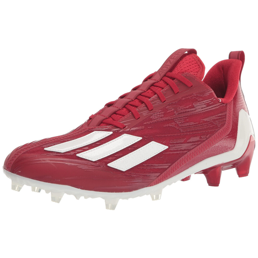 adidas Men's Adizero Football Shoe  Team Power Red/White/Team Power Re