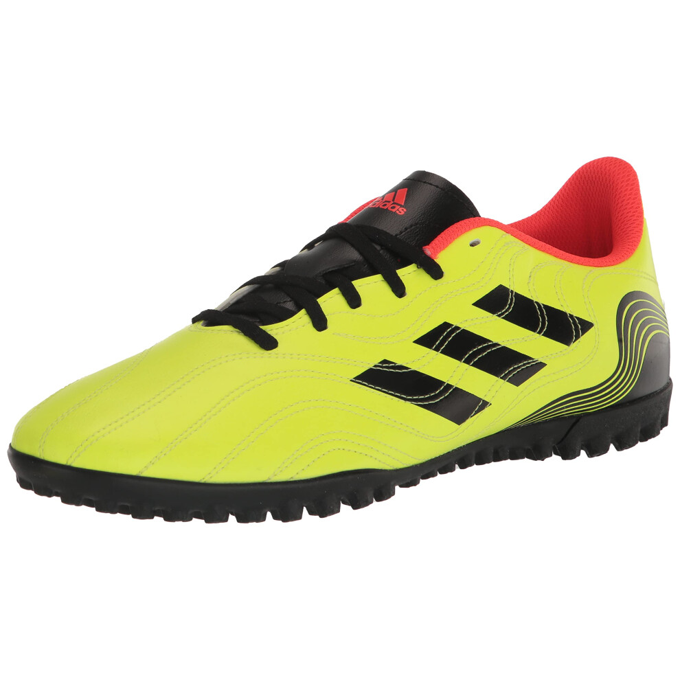 adidas Unisex Copa Sense.4 Turf Soccer Shoe  Black/White/Vivid Red  7