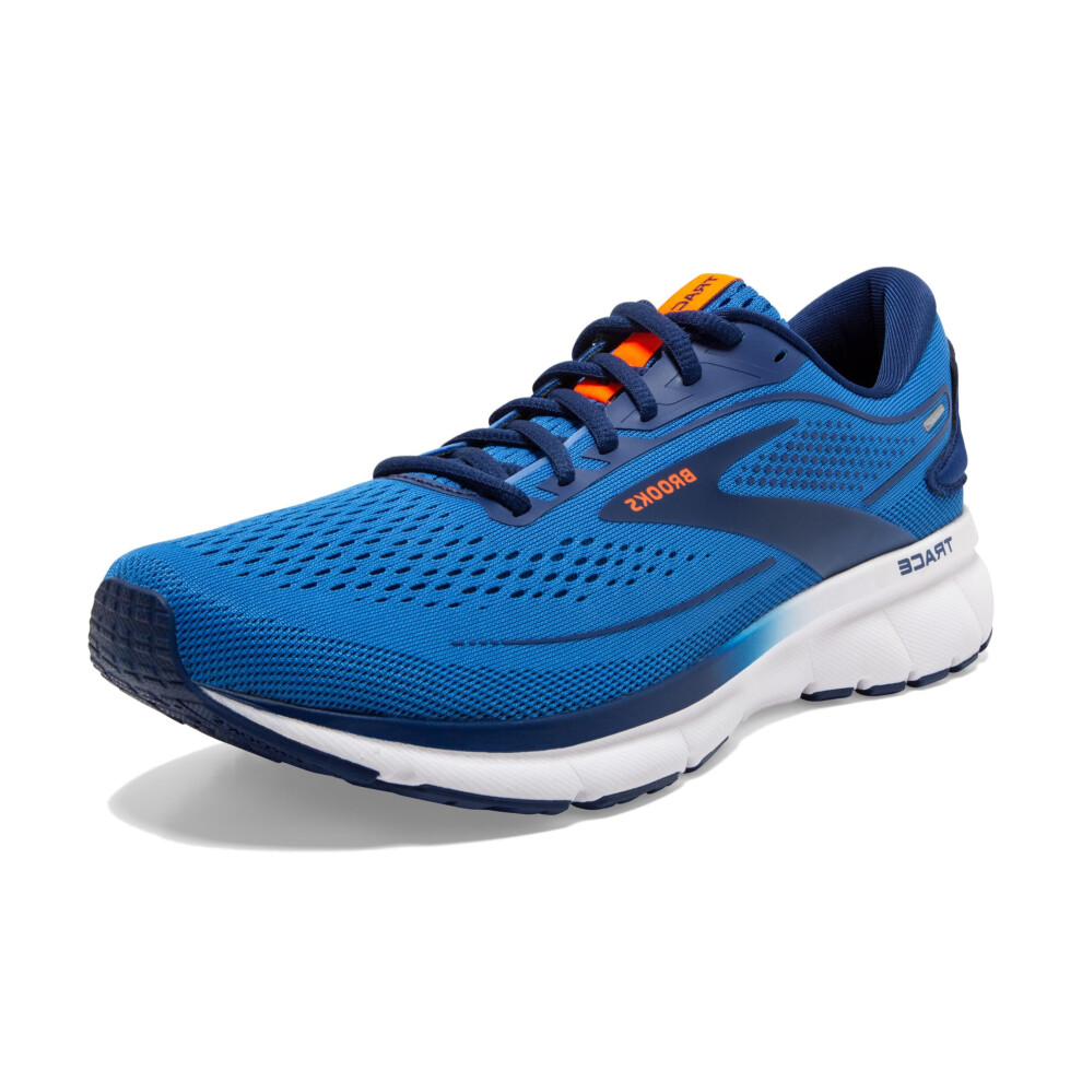 Brooks Mens Trace 2 Neutral Running Shoe - Palace Blue/Blue Depths/Ora