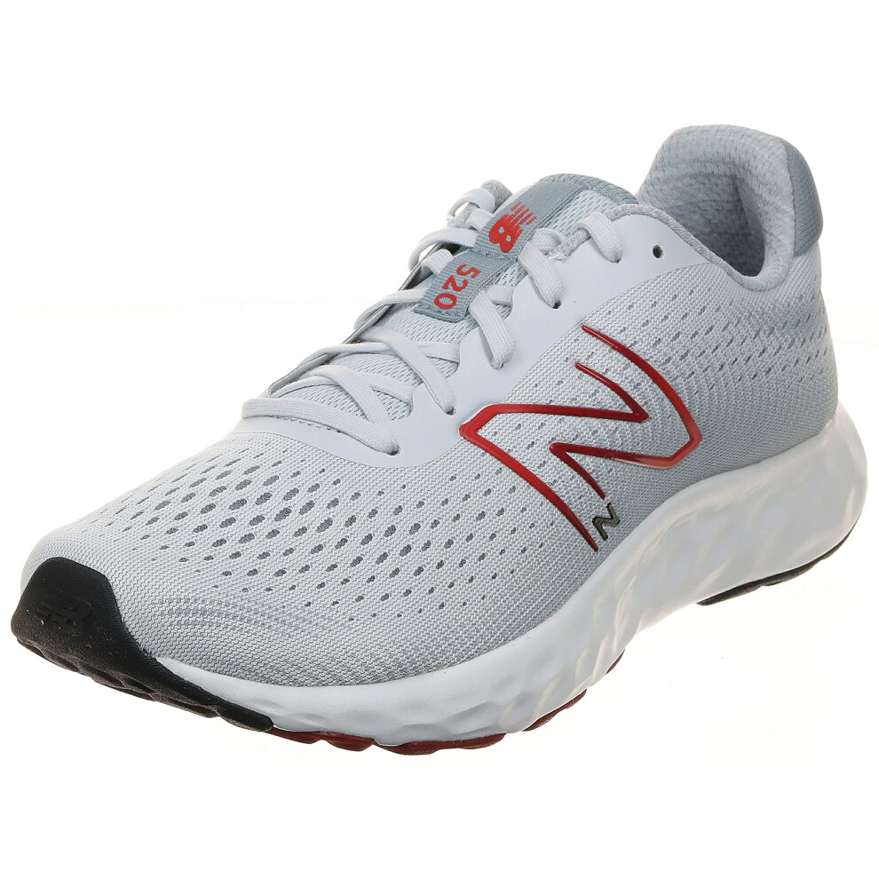 New Balance Men's 520 V8 Running Shoe  Grey/Red  9.5