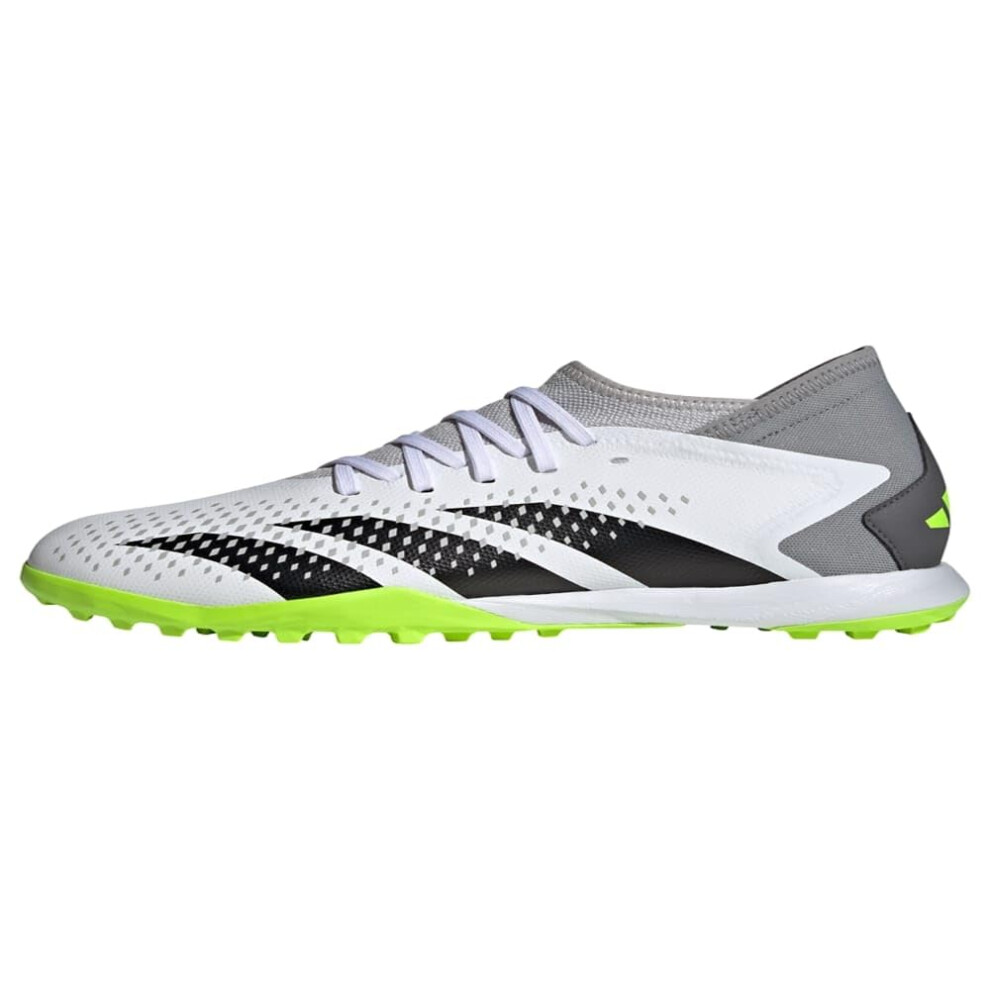 adidas Unisex Predator Accuracy.3 Turf Sneaker  White/Core Black/Lucid