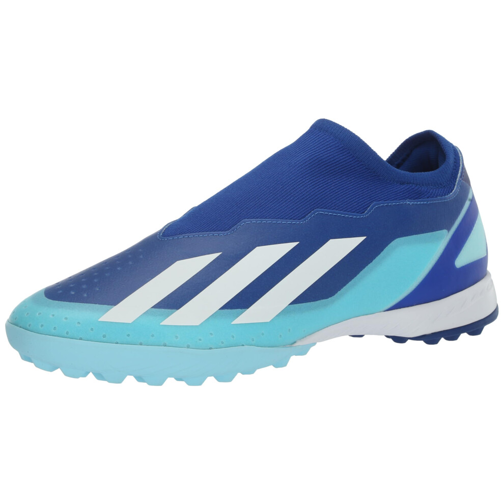 adidas Unisex X Crazylight.3 Laceless Turf Sneaker  Bright Royal/White