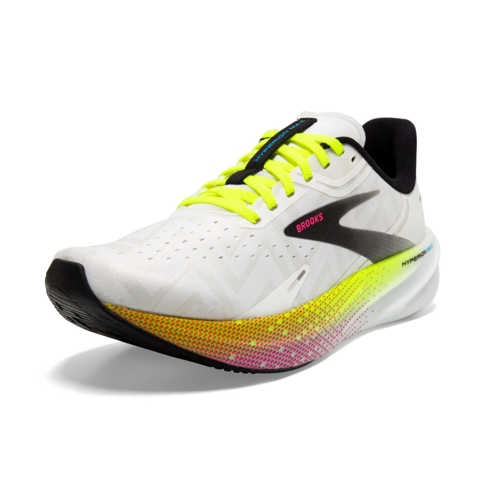 Brooks Mens Hyperion Max Neutral Running Shoe - White/Black/Nightlife