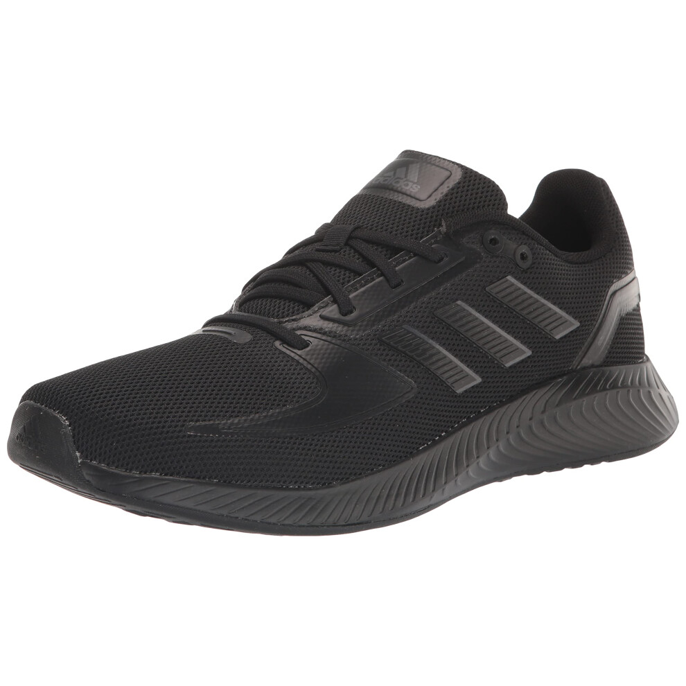 adidas Men's Runfalcon 2.0 Trail Running Shoe  Black/Black/Grey  8.5