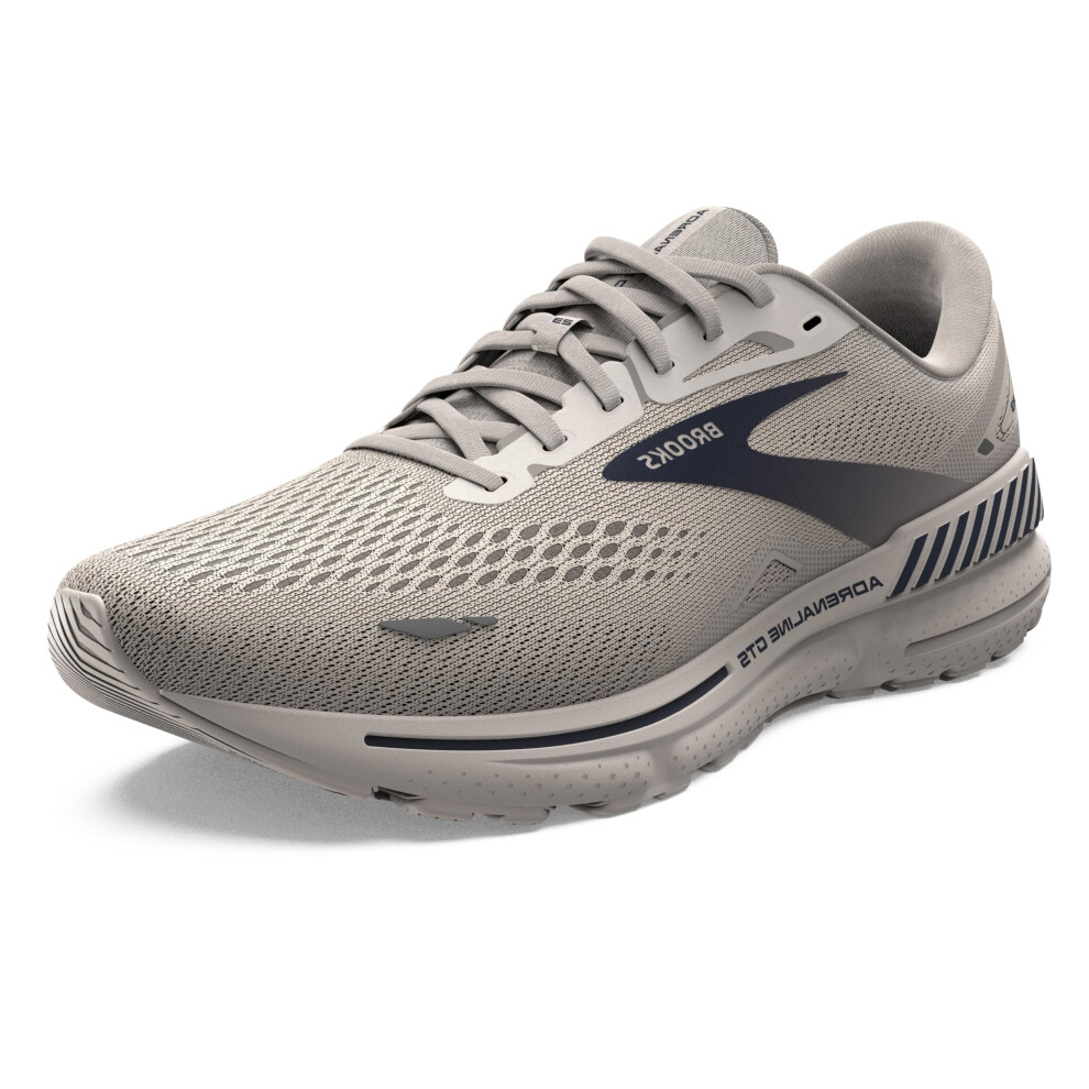 Brooks Mens Adrenaline GTS 23 Supportive Running Shoe - Crystal Grey/S