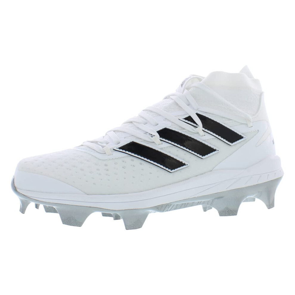 adidas Men's Adizero Afterburner 8 NWV TPU Baseball Cleats  White/Irid