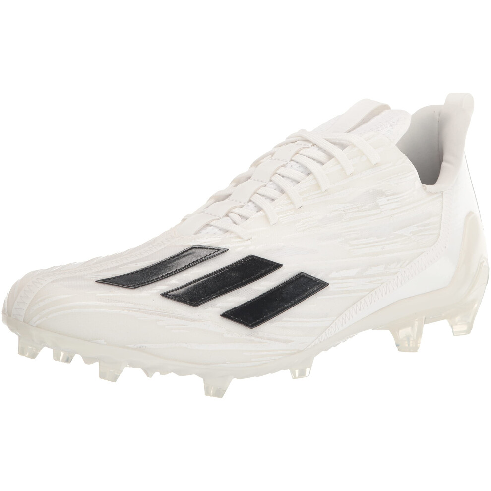 adidas Men's Adizero Football Shoe  White/Black/White  9.5