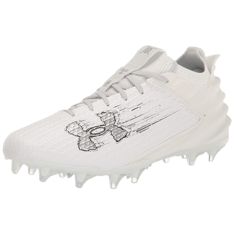 Under Armour Men's Blur Smoke 2.0 Molded Cleat  (101) White/White/Meta