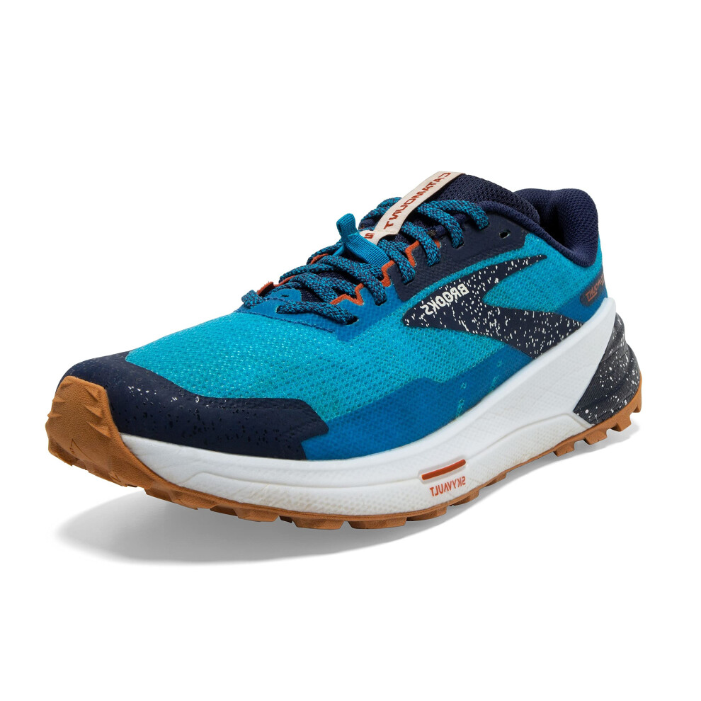 Brooks Men's Catamount 2 Trail Running Shoe - Peacoat/Atomic Blue/Rooi